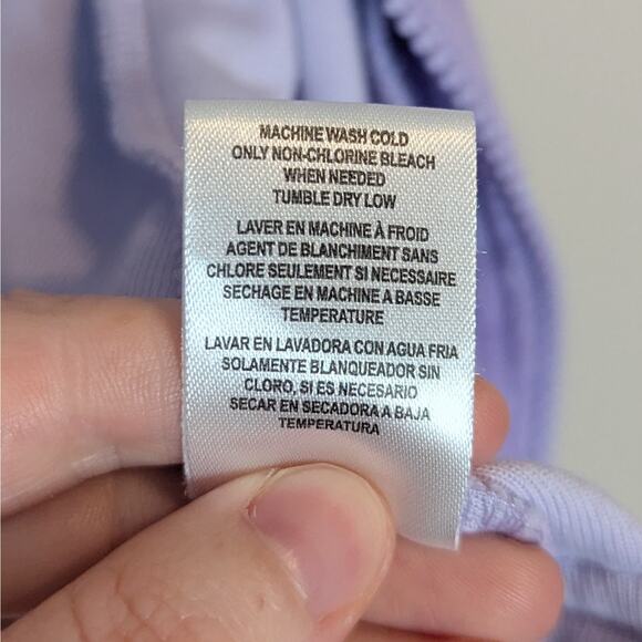 Ruffle Butts Lilac Terrycloth Hooded Bath or Swim Cover Up Zip Short Sleeve 2T - Picture 6 of 7